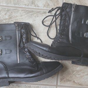 Charles Albert Boots--Black--Size 9 Womens